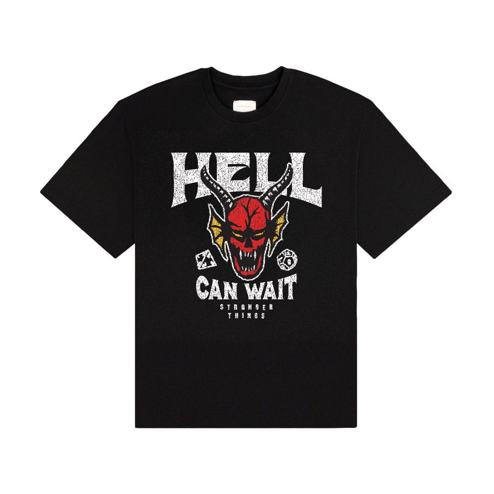 Stranger Things T-Shirt Hell Can Wait (black) - Anime Figuren günstig kaufen