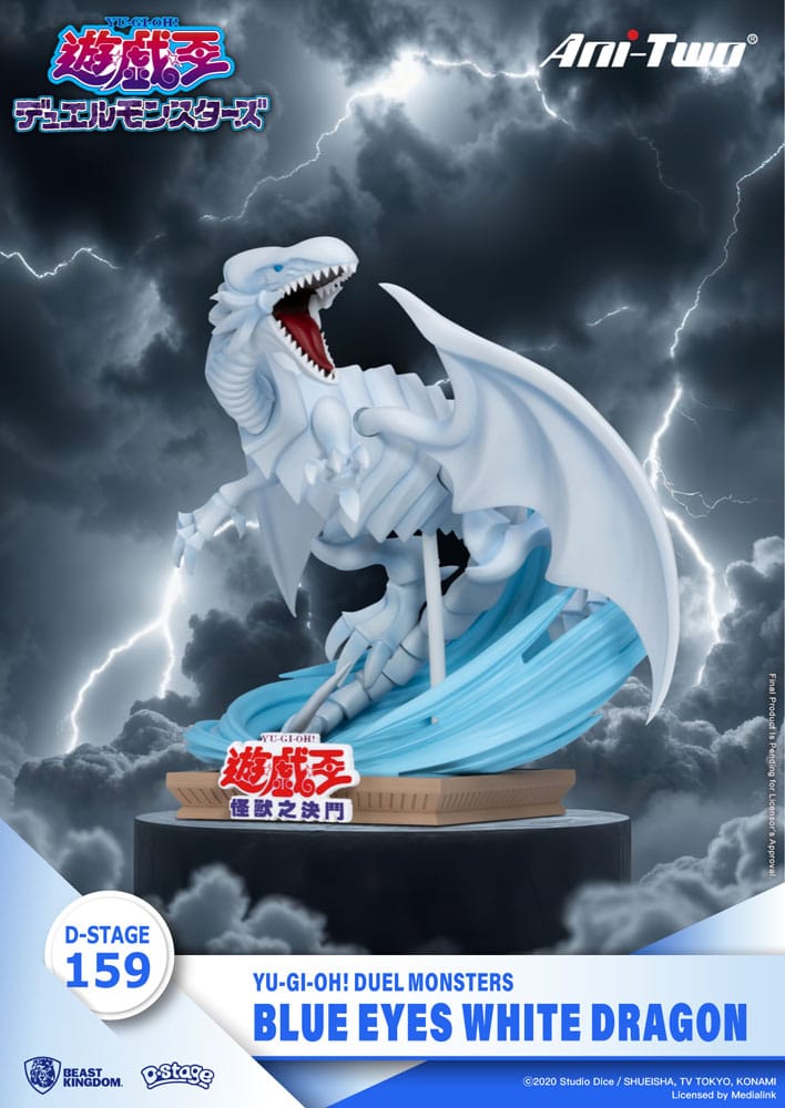 Blue Eyes White Dragon Yu-Gi-Oh! Duel Monsters D-Stage Beast Kingdoms - Anime Figuren günstig kaufen