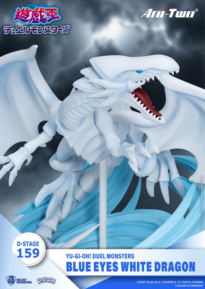 Blue Eyes White Dragon Yu-Gi-Oh! Duel Monsters D-Stage Beast Kingdoms - Anime Figuren günstig kaufen