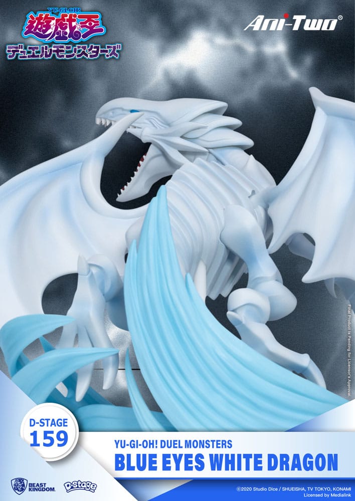 Blue Eyes White Dragon Yu-Gi-Oh! Duel Monsters D-Stage Beast Kingdoms - Anime Figuren günstig kaufen
