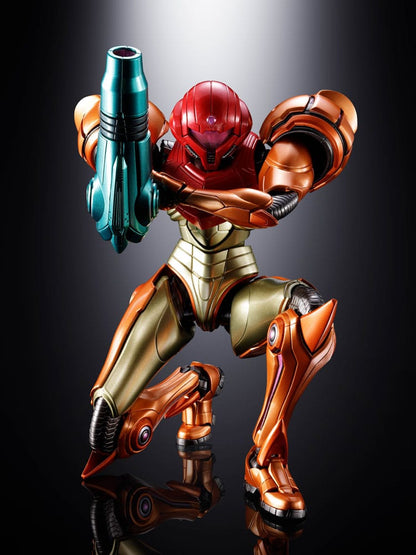 Samus Aran LED Chogokin Diecast Bandai Tamashii Nations