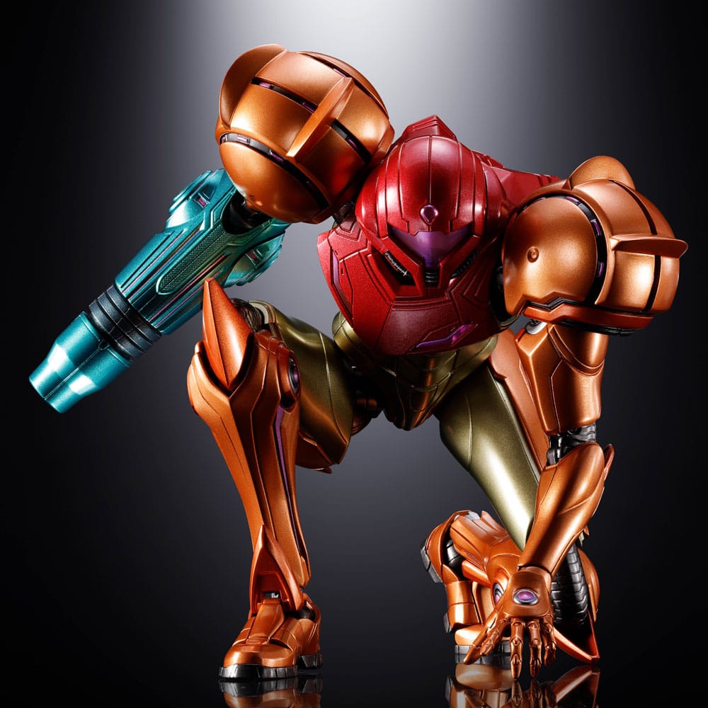 Samus Aran LED Chogokin Diecast Bandai Tamashii Nations