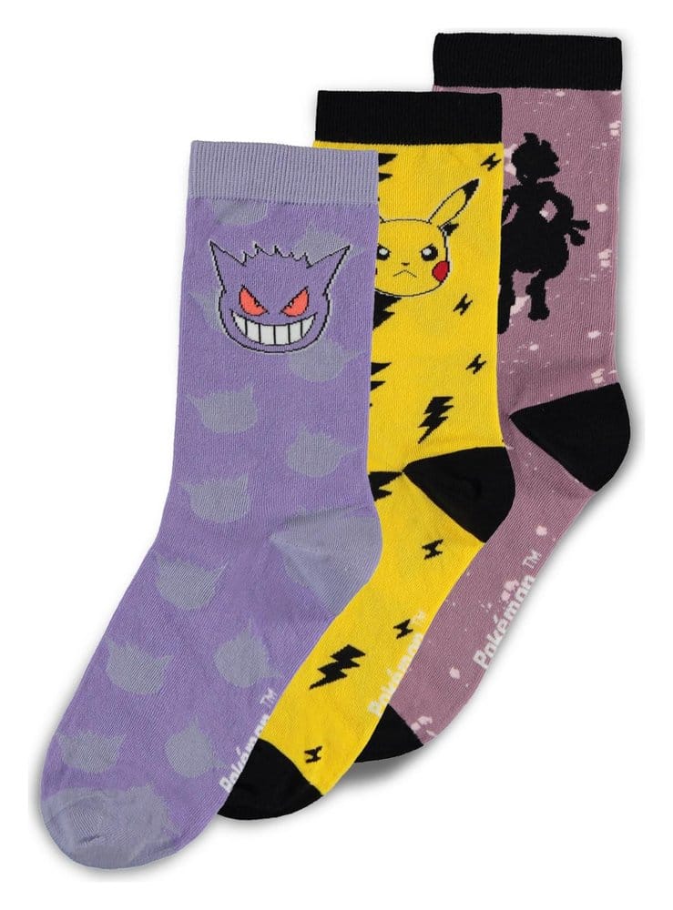 Pokémon Socken 3er-Pack Crew 43-46 - Anime Figuren günstig kaufen