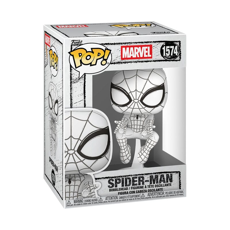 Marvel POP! Vinyl Figur Sketched - Spider-Man - Anime Figuren günstig kaufen