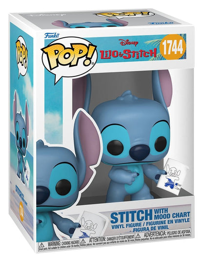 Lilo & Stitch POP! Vinyl Figur Stitch with Mood Chart - Anime Figuren günstig kaufen