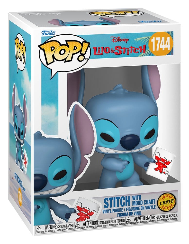 Lilo & Stitch POP! Vinyl Figur Stitch with Mood Chart - Anime Figuren günstig kaufen