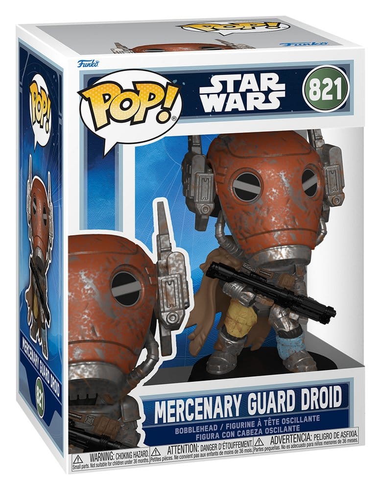 Star Wars: The Mandalorian and Grogu POP! Vinyl Wackelkopf-Figur Mercenary Guard Droid - Anime Figuren günstig kaufen