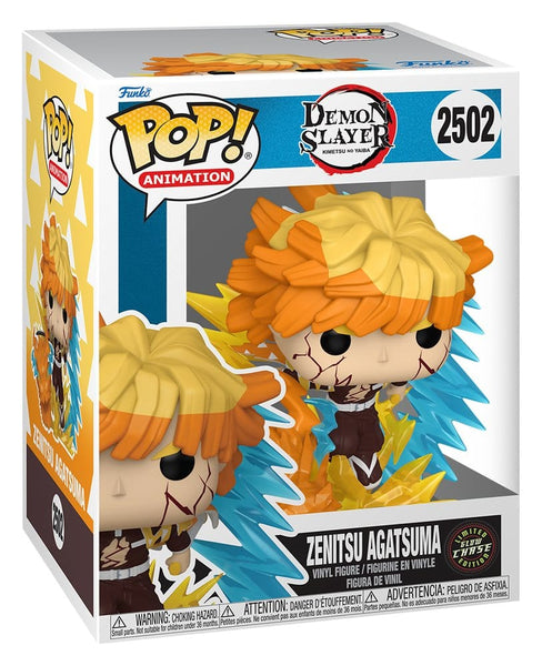 Detailansicht Demon Slayer: Kimetsu no Yaiba POP! Premium Vinyl Figur Zenitsu with Chase (Glow) Sortiment (3)