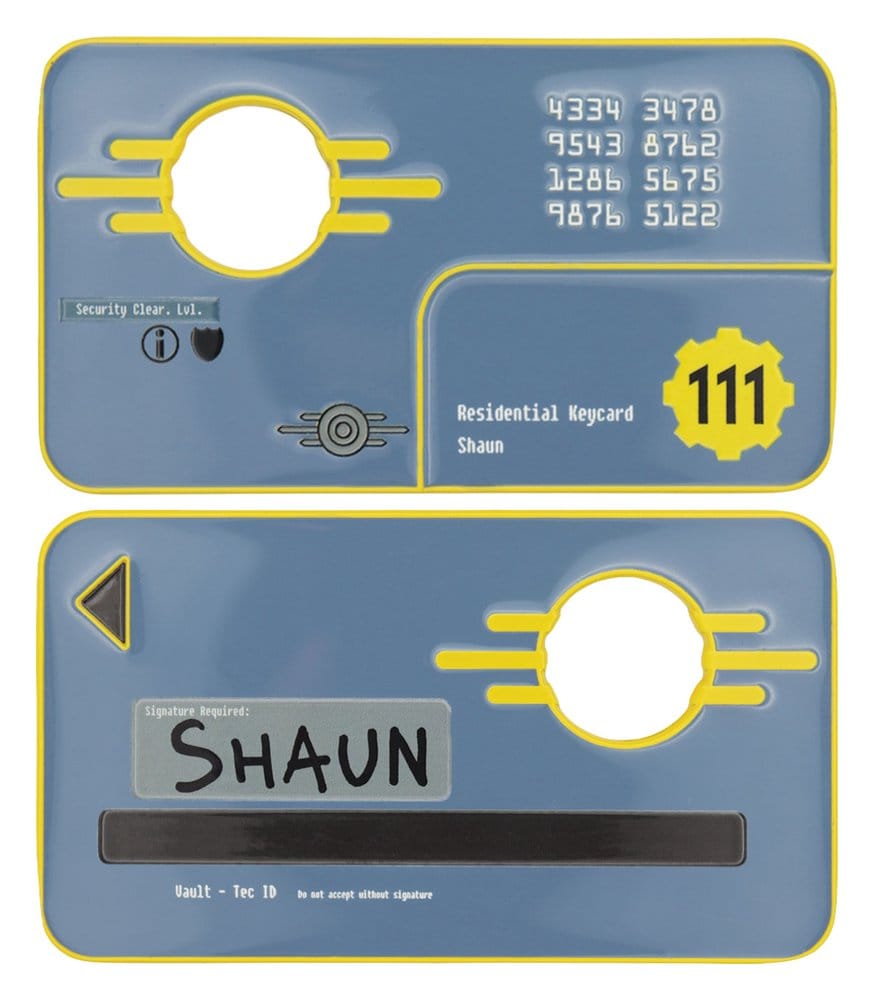 Fallout Replik Security Keycard Vault 111 Limited Edition - Anime Figuren günstig kaufen