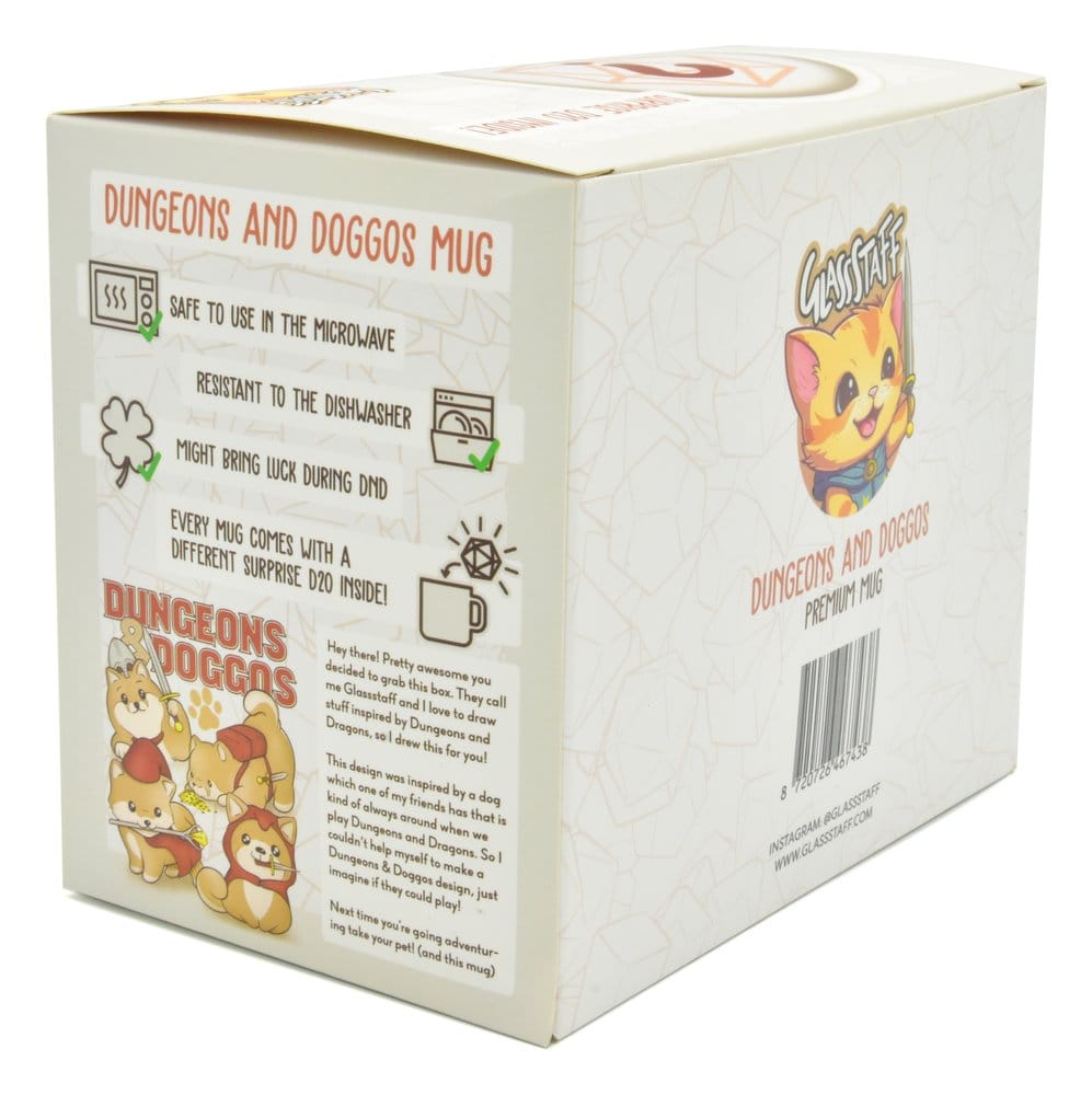 Glassstaff Geschenkbox Tasse & Würfel D20 Dungeons & Doggos - Anime Figuren günstig kaufen