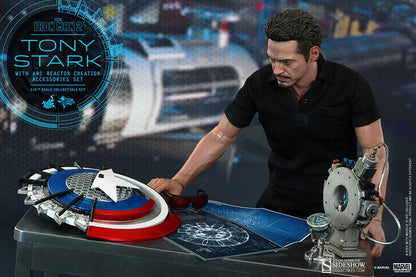 Tony Stark with Arc Reactor Creation Accessories Iron Man 2 Movie Masterpiece Hot Toys