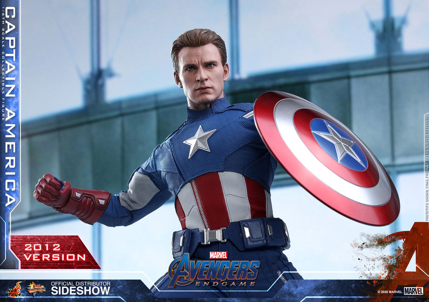 Captain America (2012 Version) 1/6 Scale Collectible Figure – Hot Toys (Avengers: Endgame)