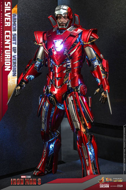 Iron Man 3 Movie Masterpiece Actionfigur Silver Centurion (Armor Suit Up Version) - Anime Figuren günstig kaufen