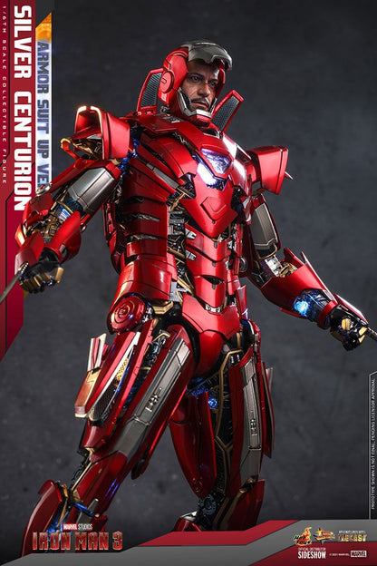 Iron Man 3 Movie Masterpiece Actionfigur Silver Centurion (Armor Suit Up Version) - Anime Figuren günstig kaufen