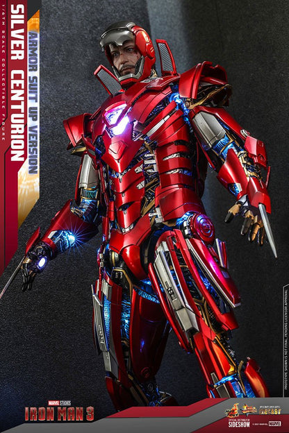 Iron Man 3 Movie Masterpiece Actionfigur Silver Centurion (Armor Suit Up Version) - Anime Figuren günstig kaufen