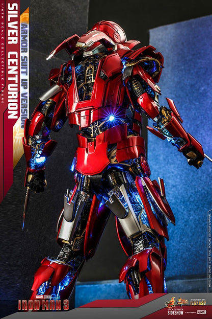 Iron Man 3 Movie Masterpiece Actionfigur Silver Centurion (Armor Suit Up Version) - Anime Figuren günstig kaufen