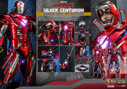 Iron Man 3 Movie Masterpiece Actionfigur Silver Centurion (Armor Suit Up Version) - Anime Figuren günstig kaufen