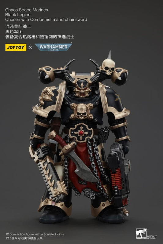 Warhammer 40k Actionfigur Chaos Space Marines Black Legion Chosen with Combi-melta and chainsword - Anime Figuren günstig kaufen