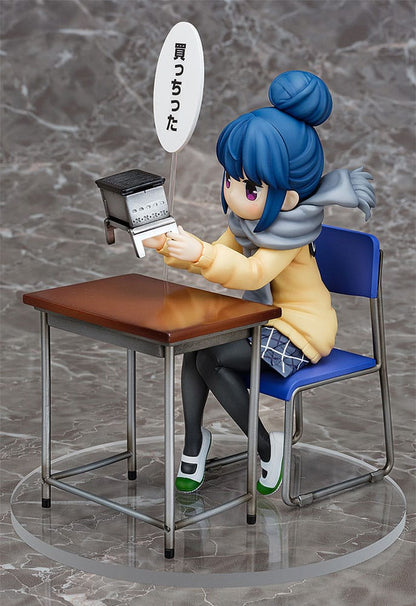 Laid-Back Camp PVC Statue 1/7 Rin Shima: Look What I Bought Ver. 14 cm