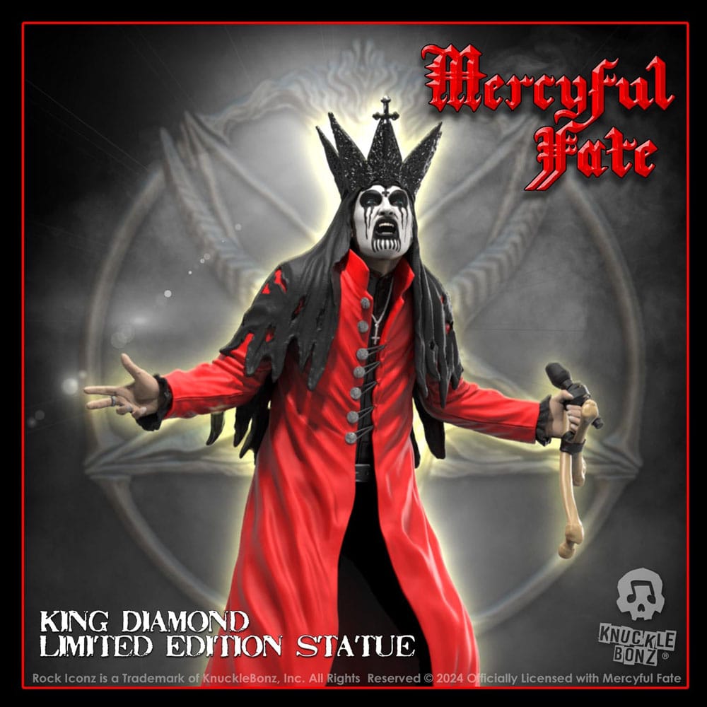 Mercyful Fate Rock Iconz Statue King Diamond III (Red Version) - Beschädigte Verpackung - Anime Figuren günstig kaufen