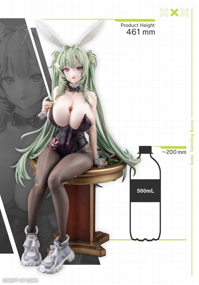 Goddess of Victory: Nikke PVC Figur 1/4 Soda: Twinkling Bunny 47 cm