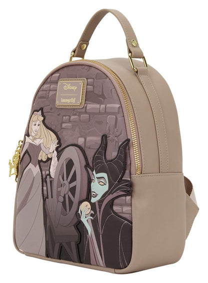 Disney by Loungefly Mini Rucksack Sleeping Beauty Spinning Wheel - Anime Figuren günstig kaufen