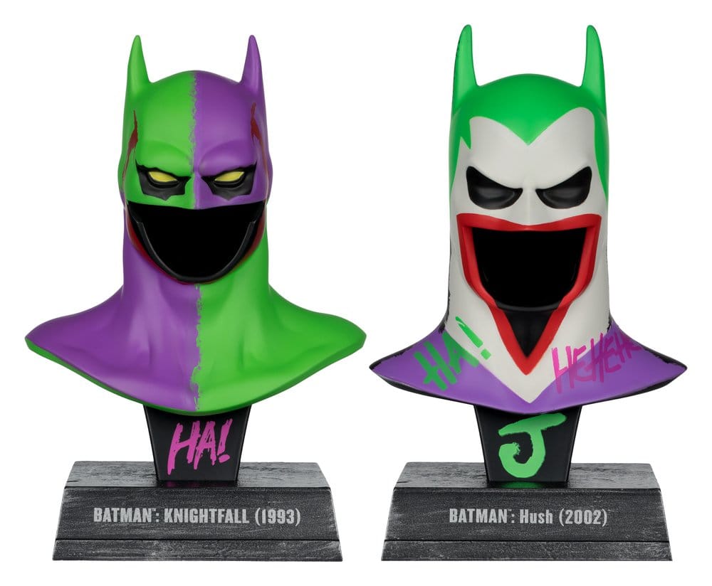Batman DC Direct Mini-Replik 2er-Pack Batman Masken Hush & Knightfall (Jokerized) (Gold Label) - Anime Figuren günstig kaufen