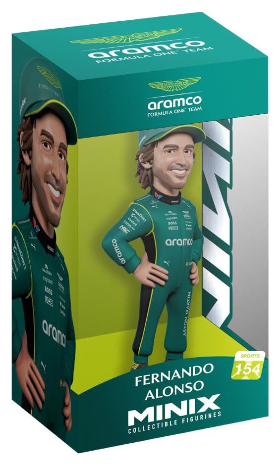 Formel 1 Minix Figur Fernando Alonso (Aston Martin) - Anime Figuren günstig kaufen
