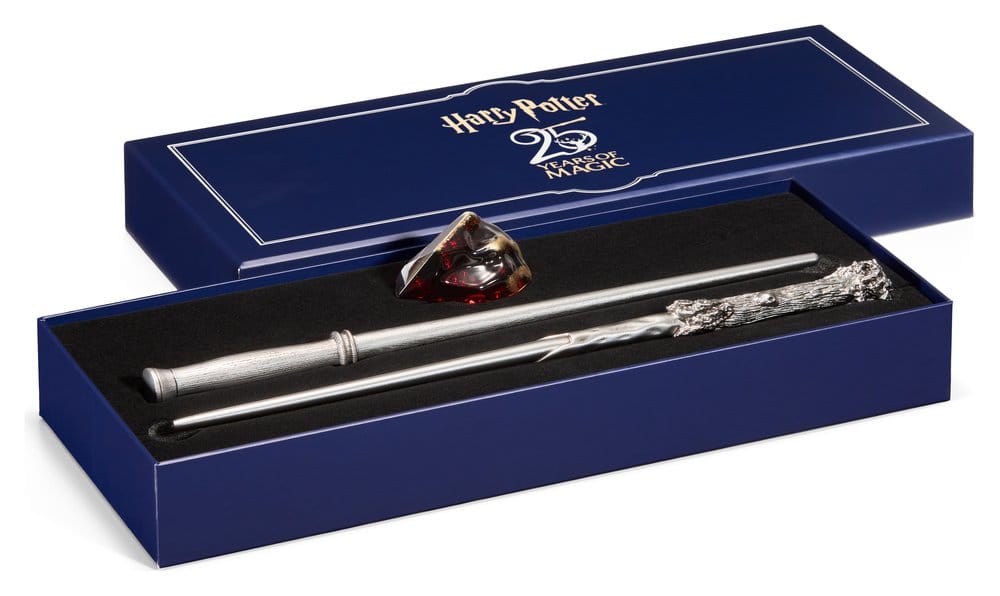 Harry Potter Celebration Wand Zauberstab Harry Potter 25th Anniversary Wands and Sorcerer's Stone Set - Anime Figuren günstig kaufen