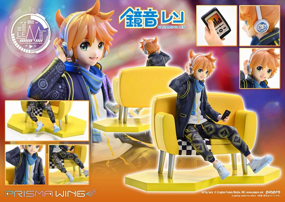 Vocaloid Piapro Characters Prisma Wing PVC Statue 1/7 Kagamine Len (Art by lack) 18 cm