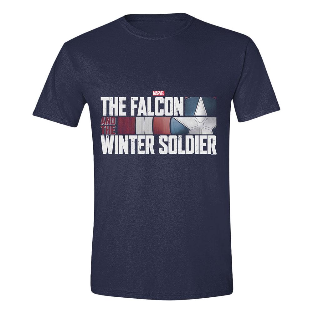 The Falcon and the Winter Soldier T-Shirt Action HR Logo Navy - Anime Figuren günstig kaufen