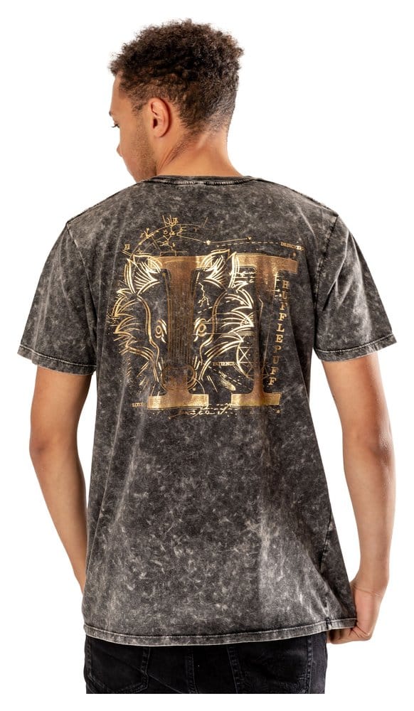 Harry Potter T-Shirt Hufflepuff (Auswasch-Optik / Vintage Style) - Anime Figuren günstig kaufen