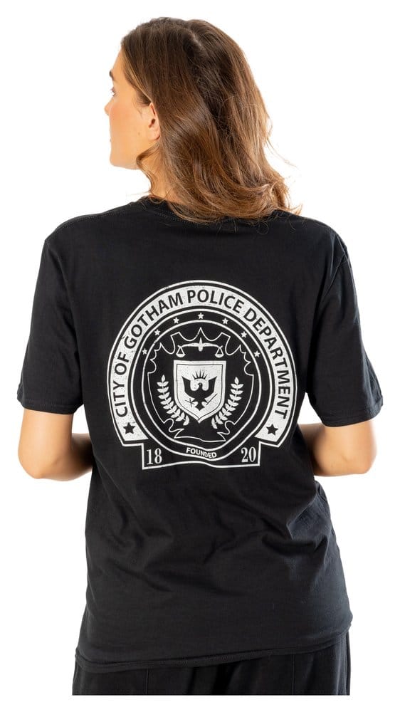 Batman T-Shirt Arkham City GCPD Front Back - Anime Figuren günstig kaufen