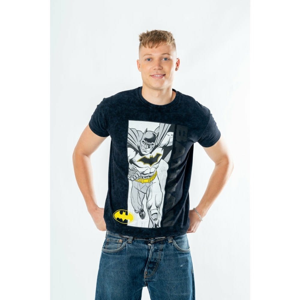 Batman T-Shirt Comic (Auswasch-Optik / Vintage Style) - Anime Figuren günstig kaufen