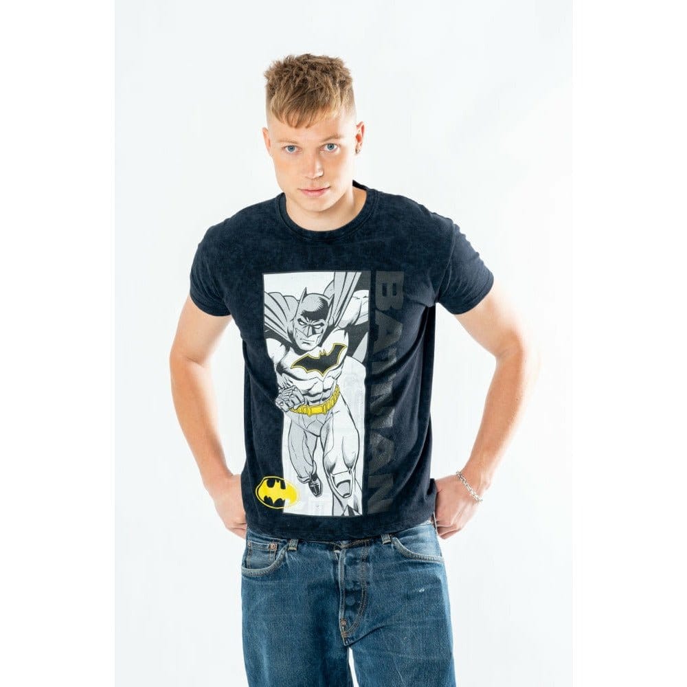 Batman T-Shirt Comic (Auswasch-Optik / Vintage Style) - Anime Figuren günstig kaufen