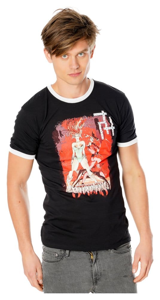 Gotham City Sirens T-Shirt Crossword Black Ringer - Anime Figuren günstig kaufen