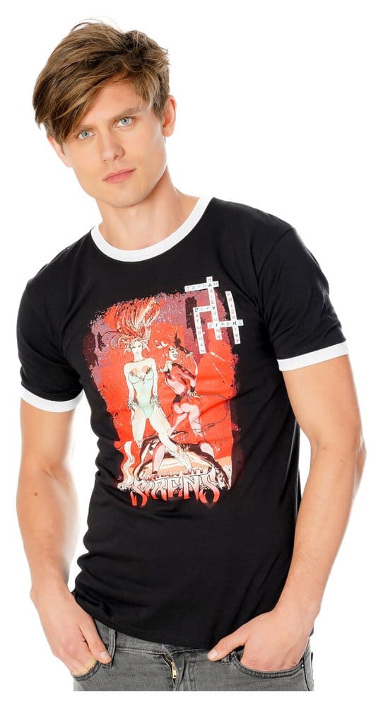 Gotham City Sirens T-Shirt Crossword Black Ringer - Anime Figuren günstig kaufen