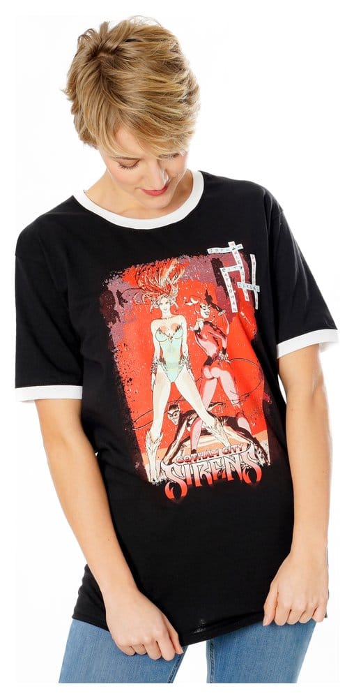 Gotham City Sirens T-Shirt Crossword Black Ringer - Anime Figuren günstig kaufen