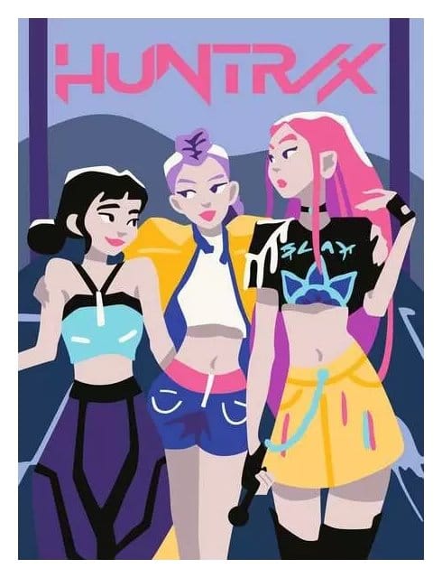 KPop Demon Hunters CreArt Malen nach Zahlen Malset Huntrix - Anime Figuren günstig kaufen