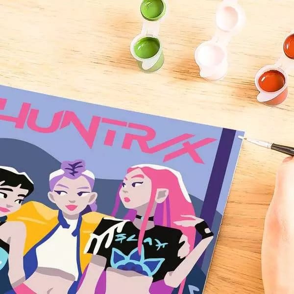 KPop Demon Hunters CreArt Malen nach Zahlen Malset Huntrix - Anime Figuren günstig kaufen