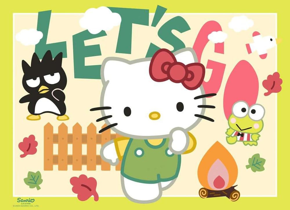 Hello Kitty Puzzles 4er-Pack Los geht's, Hello Kitty! (4x100 Teile) - Anime Figuren günstig kaufen