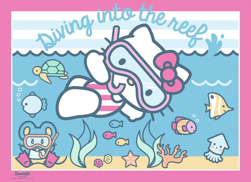 Hello Kitty Puzzles 4er-Pack Los geht's, Hello Kitty! (4x100 Teile) - Anime Figuren günstig kaufen