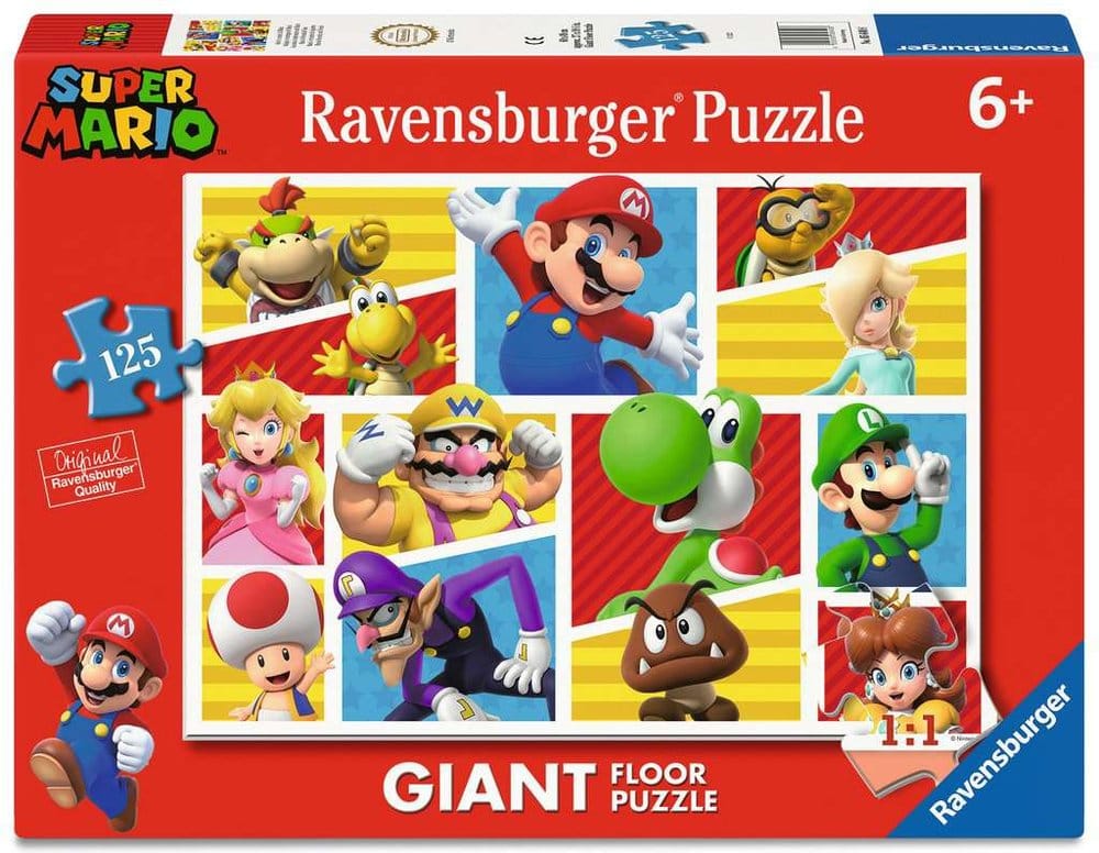 Super Mario Giant Floor Puzzle Marios Freunde und Feinde (125 Teile) - Anime Figuren günstig kaufen