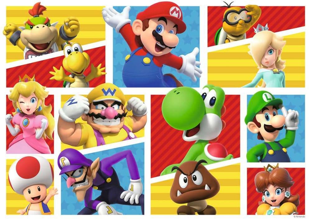 Super Mario Giant Floor Puzzle Marios Freunde und Feinde (125 Teile) - Anime Figuren günstig kaufen