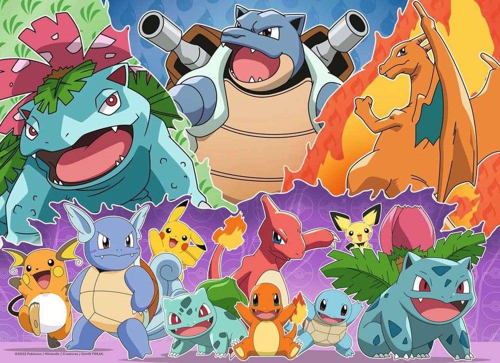 Pokémon Puzzles 4er-Pack Pokémon-Kumpels (4x100 Teile) - Anime Figuren günstig kaufen