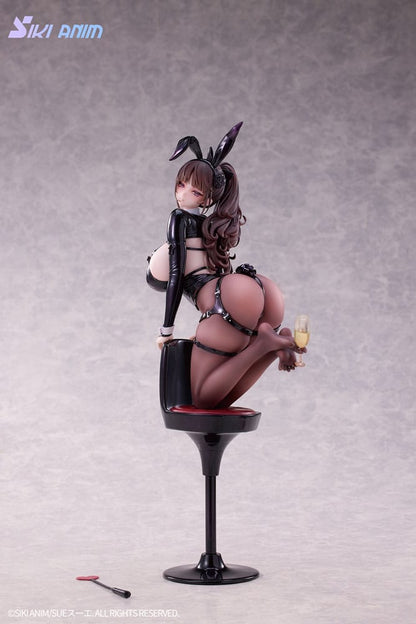 Champagne and Bunny Girl Rose Bare Black Stocking Ver. Original Character SIKI ANIM