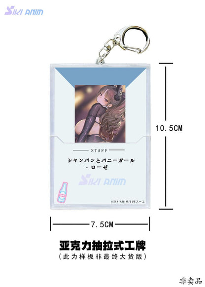 Champagne and Bunny Girl Rose Bare White Stocking Ver. Original Character SIKI ANIM