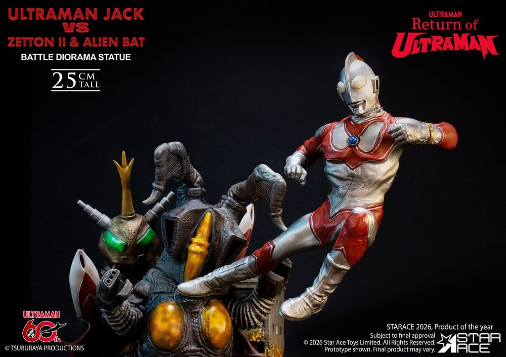 Return of Ultraman Diorama Ultraman Jack vs Zetton II & Alien Bat Battle scene - Anime Figuren günstig kaufen