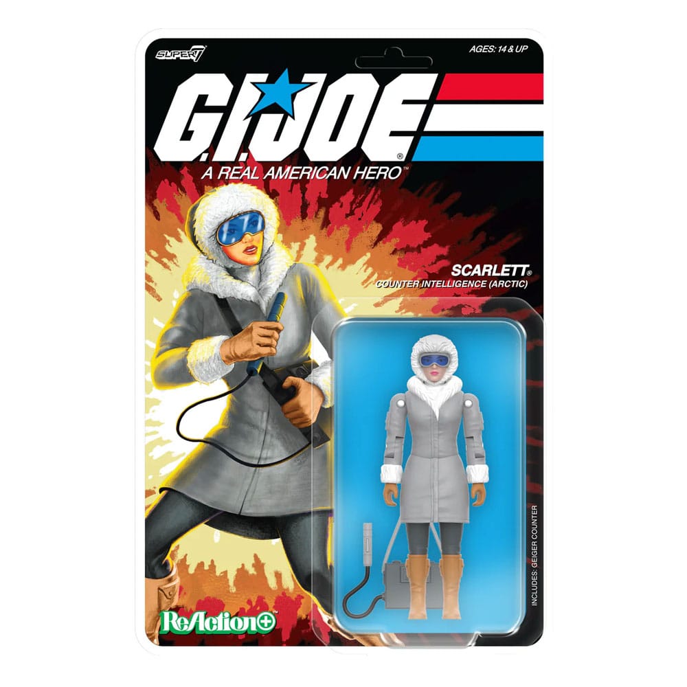 GI Joe ReAction+ Actionfigur Wave 06 Arctic Scarlett - Embalagem Danificada