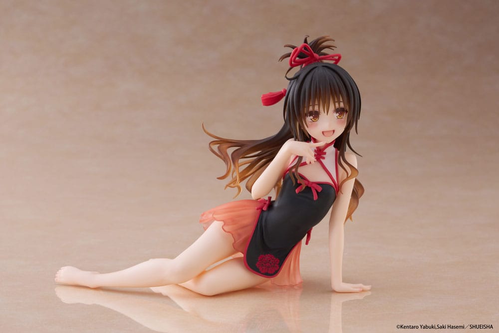 To Love-Ru Darkness PVC Statue Desktop Cute Figure Mikan Yuki Chinese Dress Ver. - Beschädigte Verpackung